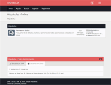 Tablet Screenshot of hispabolsa.com